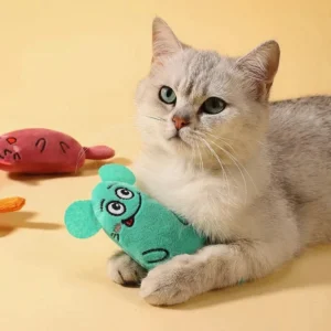 (2pcs) Tail Doll Catnip Pet Toy, Healing Cute Expression, Short Plush Material Soft Touch Cat Toy